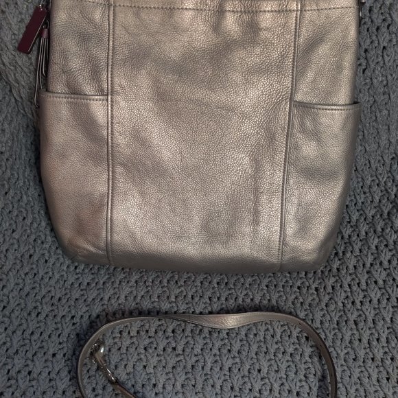Coach Park Convertible Hobo F31323 Pewter/Silver - Picture 2 of 10
